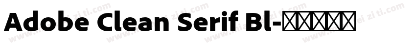 Adobe Clean Serif Bl字体转换